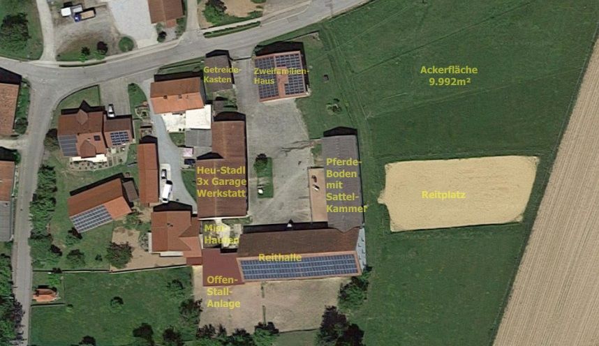 +++ Ihr Pferde-Traum zum Greifen nah +++ Hofstelle inkl. 9.992m² Ackerland +++